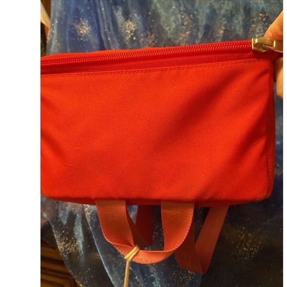 EUC American GIRL Doll Carrier Backpack Case Red & Pink with Luggage Tag - Picture 8 of 11